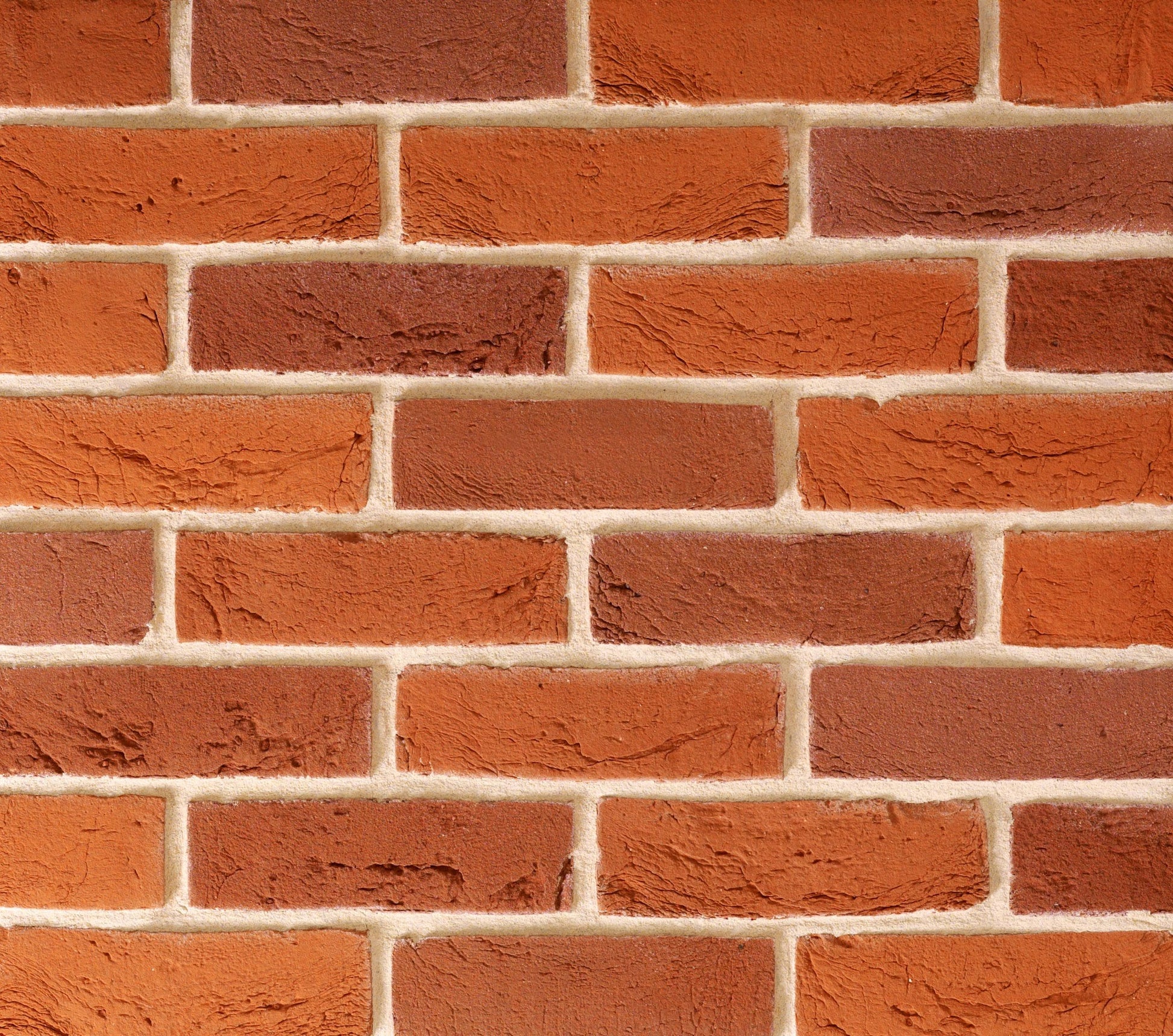 TBS FINE HANDMADE TEXTURED RED BLEND BRICK 65mm