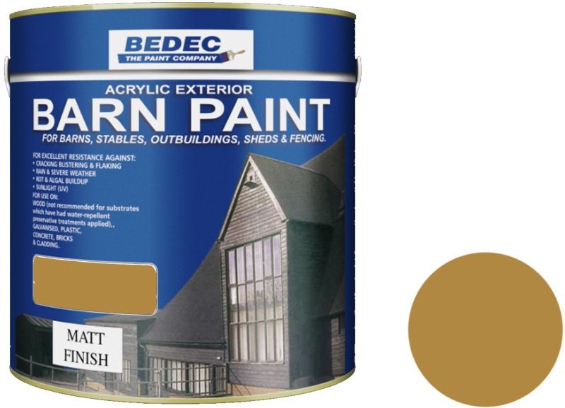 BEDEC MATT BARN PAINT 2.5l SOLID PINE BEDE2AN1873/40