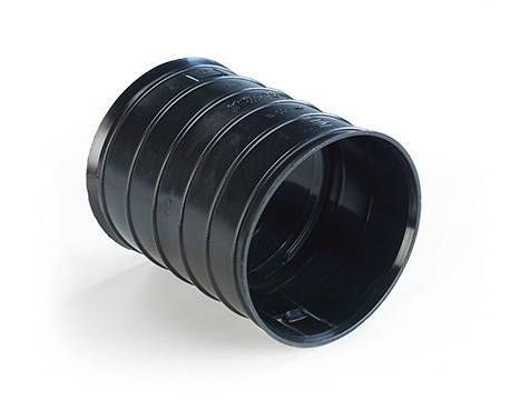POLYPIPE RIDGICOIL COUPLER 63mm BLACK RCC63
