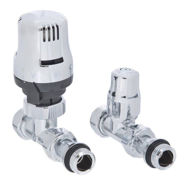 ALTECNIC LTC ECOPAC THERMOSTATIC RADIATOR VALVE PACK HIGH HEAD CXC STRAIGHT 15mm CHROME 200485