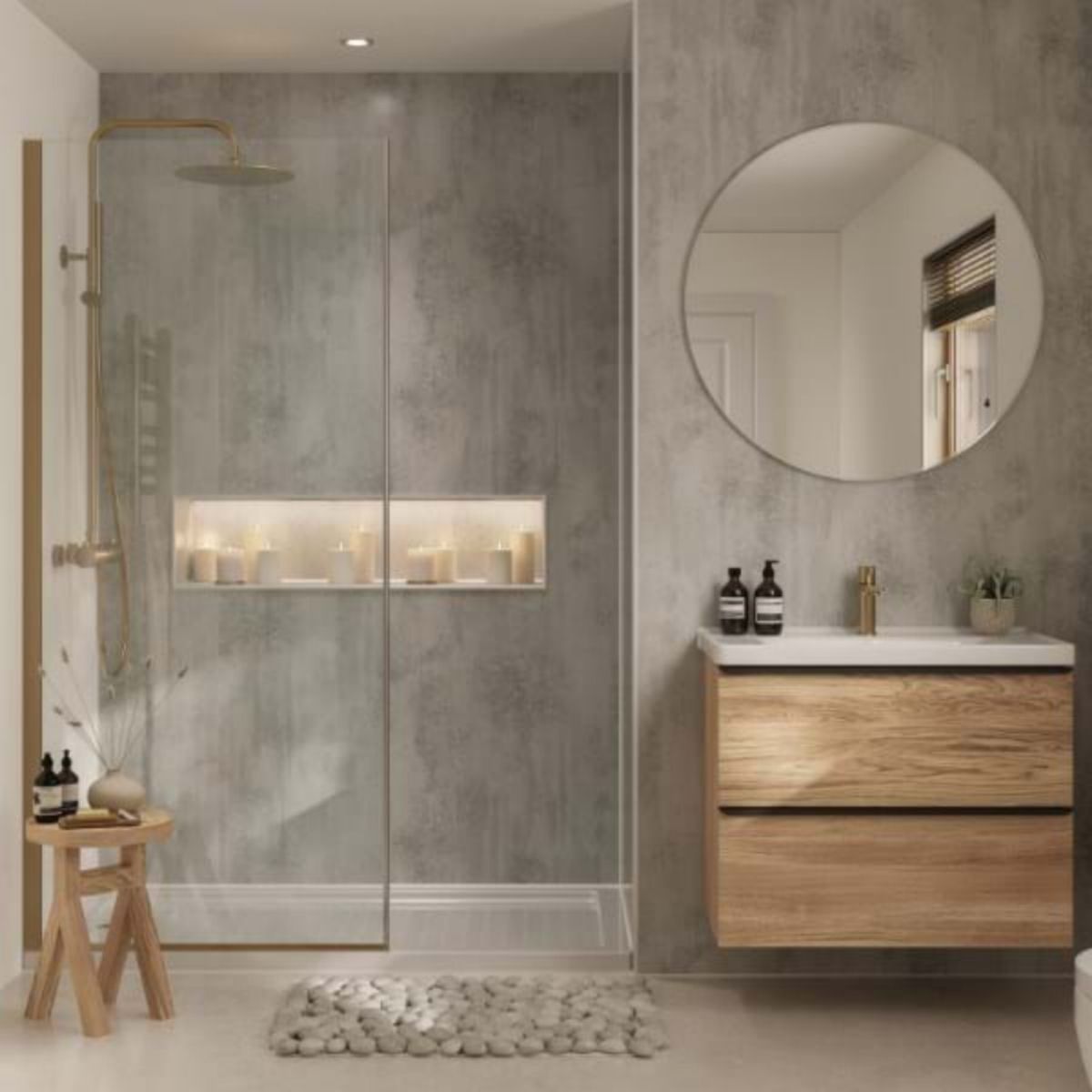 MULTIPANEL MP3331SHRHLTG17 CLASSIC HYDROLOCK T&G WALL PANEL 2400 x 1200mm ARCTIC STONE