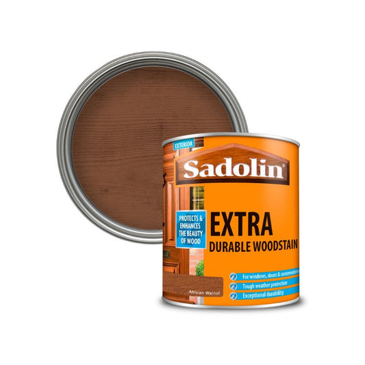 SADOLIN EXTRA EXTERIOR WOODSTAIN 1l AFRICAN WALNUT 5028555