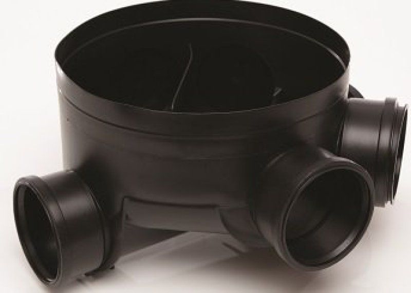 POLYPIPE CHAMBER BASE WITH 4 SIDE BRANCH INLETS 320mm UG537