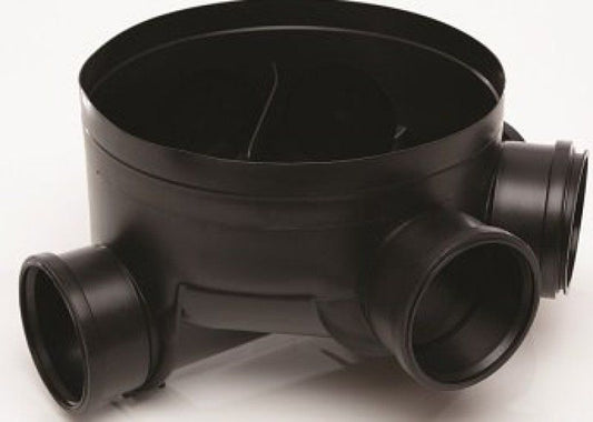 POLYPIPE CHAMBER BASE WITH 4 SIDE BRANCH INLETS 320mm UG537