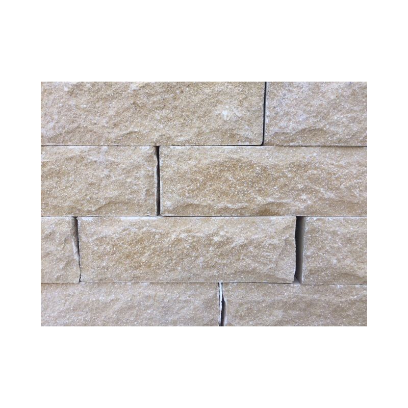 FORTICRETE 450 x 100 x 140mm BUFF ANSTONE PITCHED FACE WALLING
