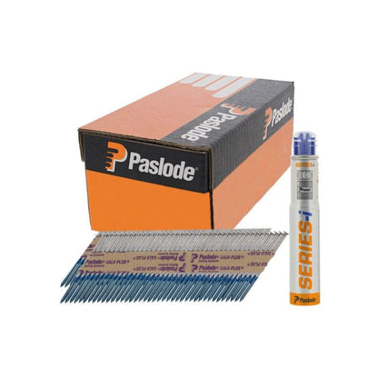 PASLODE GALV PLUS SMOOTH NAILS & 1 FUEL CELL FOR IM360 90 x 3.1mm (BOX 1100) 141077