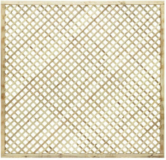 GRANGE ALDSQ2 ALDERLEY SQUARE LATTICE TRELLIS 0.6 x 1.83m GREEN