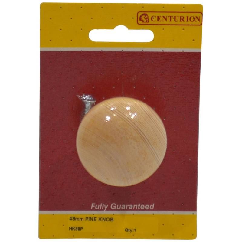 CENTURION HK88P CUPBOARD KNOB 45mm PINE