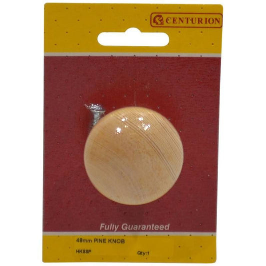 CENTURION HK88P CUPBOARD KNOB 45mm PINE