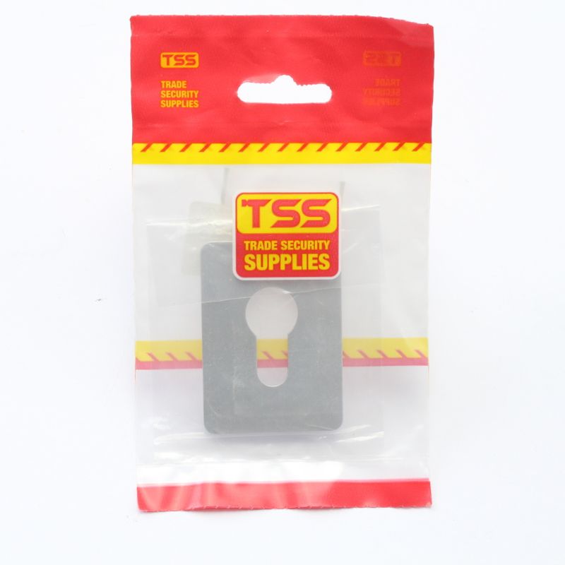 DUFFELLS TSS LARGE EURO STICK ON ESCUTCHEON SATIN ANODISED ALUMINIUM TSSEURESCSA