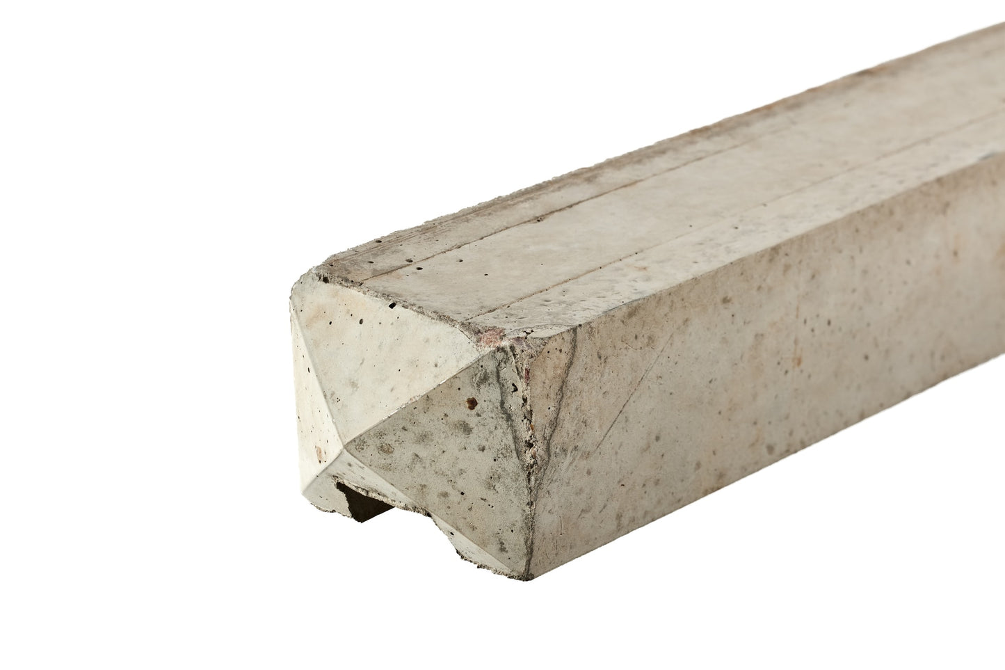 8ft Slotted Concrete End Fence Post 94mm x 109mm x 2440mm