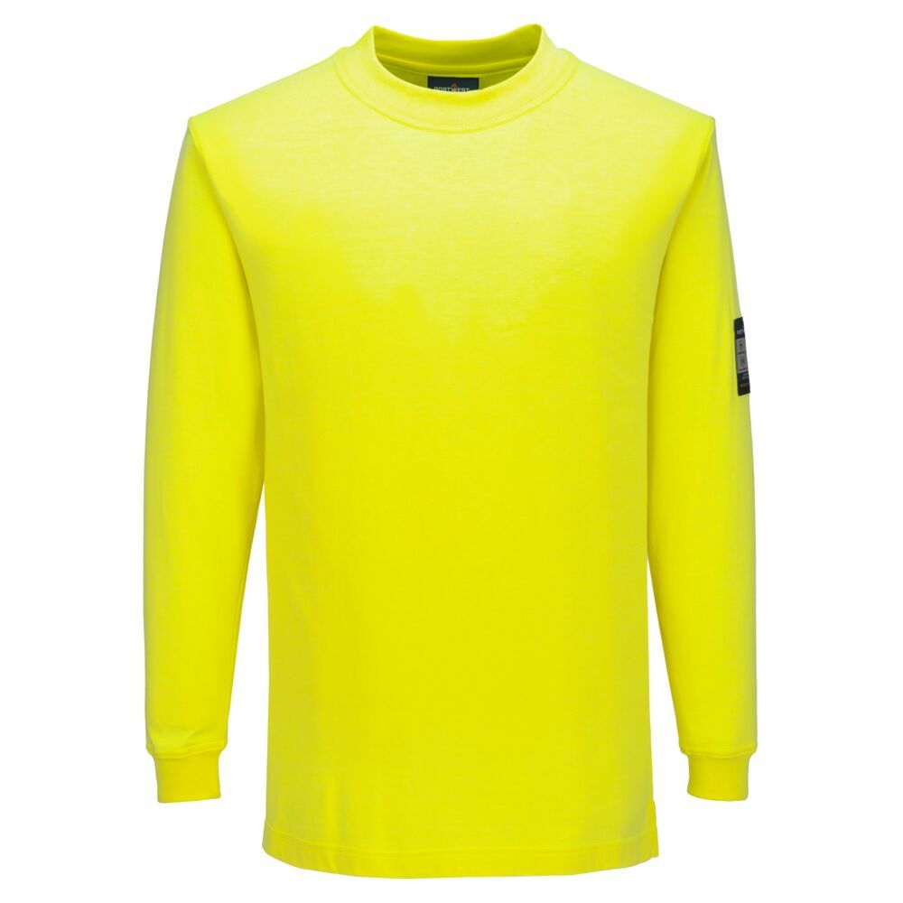 Modaflame Knit FR Long Sleeve T-Shirt, L, R, Yellow