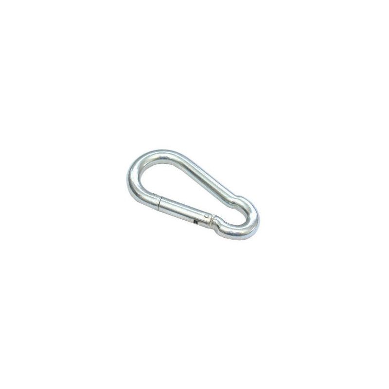 A PERRY NO 314 BRIGHT ZINC PLATED CARBINE HOOK PREPACKED 4mm 314-PP0004ZP