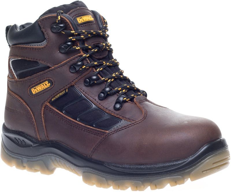 DEWALT HUDSON SAFETY BOOTS BROWN (SIZE 8)