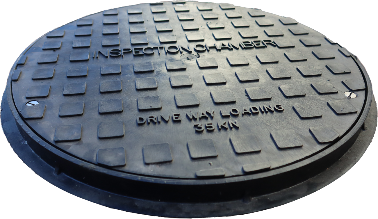 WREKIN PLASTIC PPIC 450mm DIA MANHOLE COVER 2.5t PMS1M2/45D