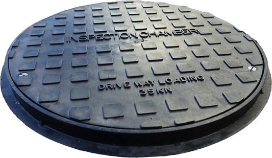 WREKIN PLASTIC PPIC 450mm DIA MANHOLE COVER 2.5t PMS1M2/45D