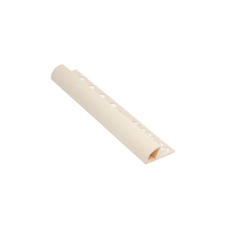YTC GNTT8SC GENESIS PVC TILE TRIM 8mm x 2.5lm SOFT CREAM