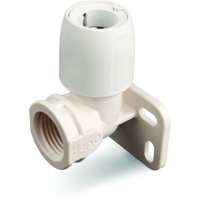 HEP2O WALL PLATE ELBOW 15mm HX6/15W