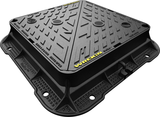 WREKIN DUCTILE IRON D400 UNITE DOUBLE TRIANGULAR KM C&F 600 x 600 x 150mm DMT0D6/6060/KUE