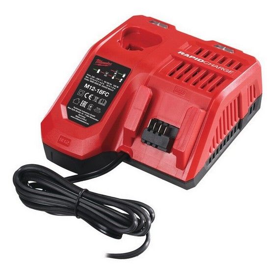 MILWAUKEE M12-18FC 12V - 18V RAPID CHARGER 240V
