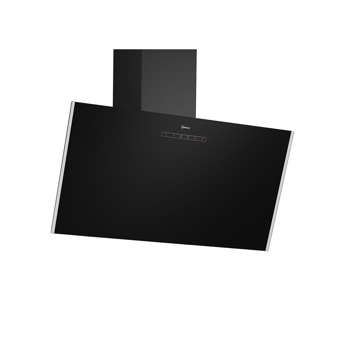 NEFF D83IDK1S0B N30 ANGLED GLASS CHIMNEY HOOD BLACK GLASS & ANTHRACITE BLACK CHIMNEY