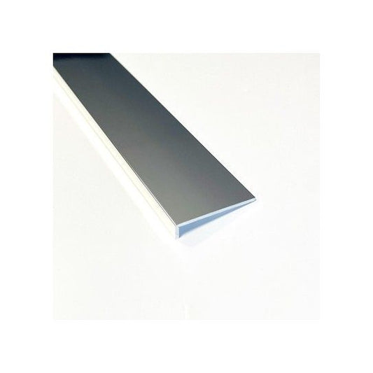 WETWALL ALLOY EDGE PROFILE MATT 600mm SILVER SWA-EDP-MS-600