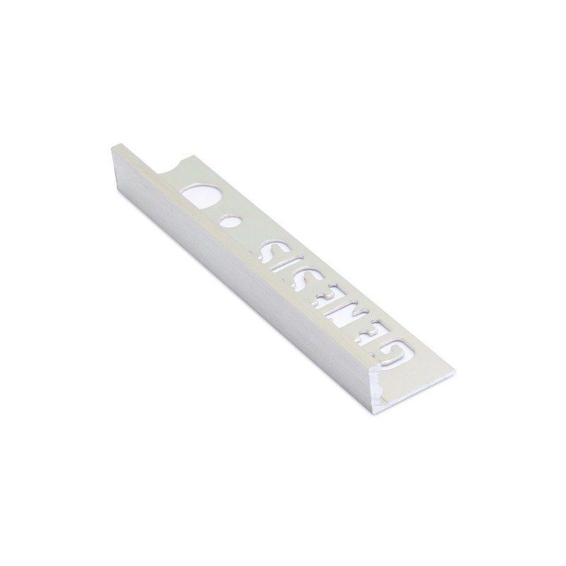 YTC GNESA120/94 GENESIS SQUARE EDGE ESA TRIM 12mm x 2.5lm BRUSHED ALUMINIUM