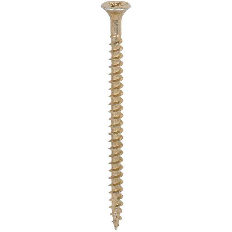 TIMCO STRONG-FIX MULTI-PURPOSE PZ2 CSK SCREWS 5.0 x 80mm (BOX 200) YELLOW 50080C2