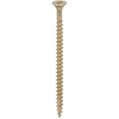 TIMCO STRONG-FIX MULTI-PURPOSE PZ2 CSK SCREWS 5.0 x 80mm (BOX 200) YELLOW 50080C2