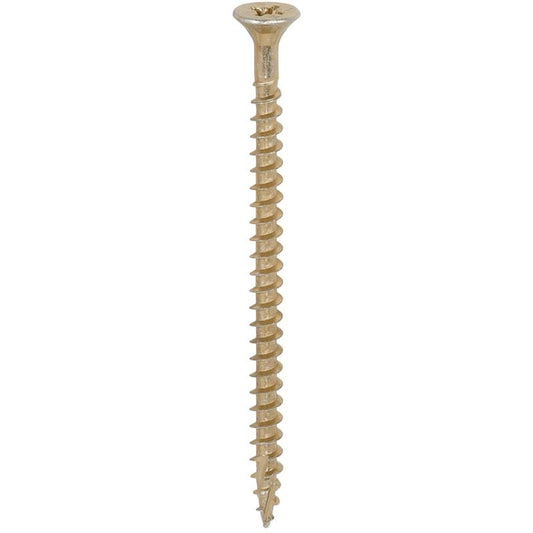 TIMCO STRONG-FIX MULTI-PURPOSE PZ2 CSK SCREWS 5.0 x 80mm (BOX 200) YELLOW 50080C2