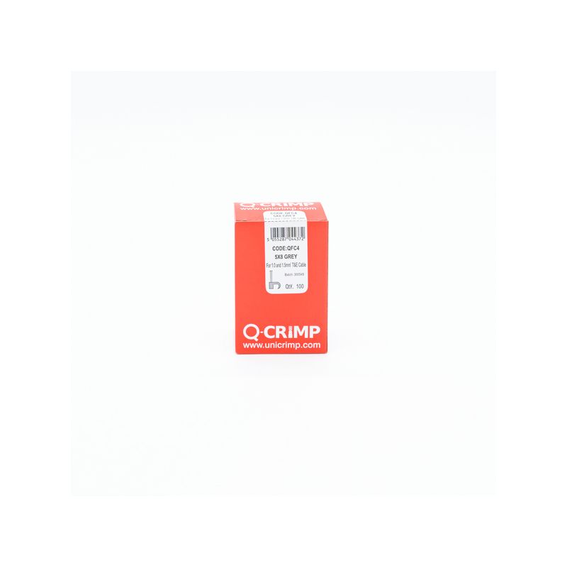 UNICRIMP TWIN & EARTH FLAT CABLE CLIPS 1-1.5mm GREY QFC4