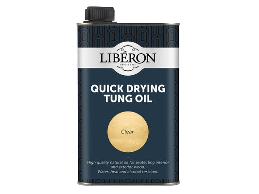 LIBERON LIBTOQD500 QUICK DRYING TUNG OIL 500ml CLEAR MATT