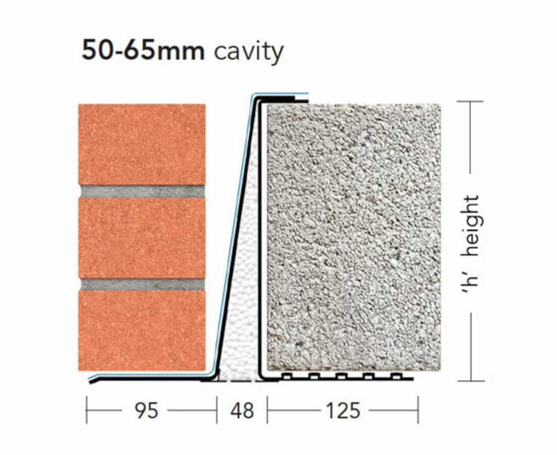 KEYSTONE C/W EXTRA H/D LINTEL CFS/K-50 WIL 3600mm KCFS5WIL36