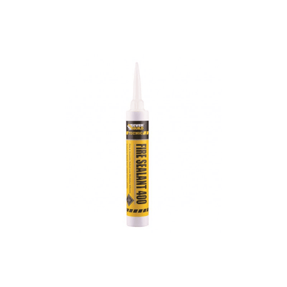 Everbuild 400 Fire Sealant Silicone 380ml White 400WE