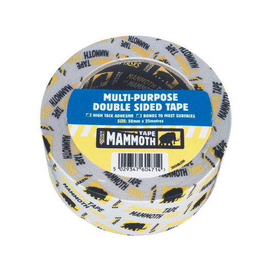 Everbuild Mammoth Mp Double Side Tape 25M x 50mm 2DOUBLE50