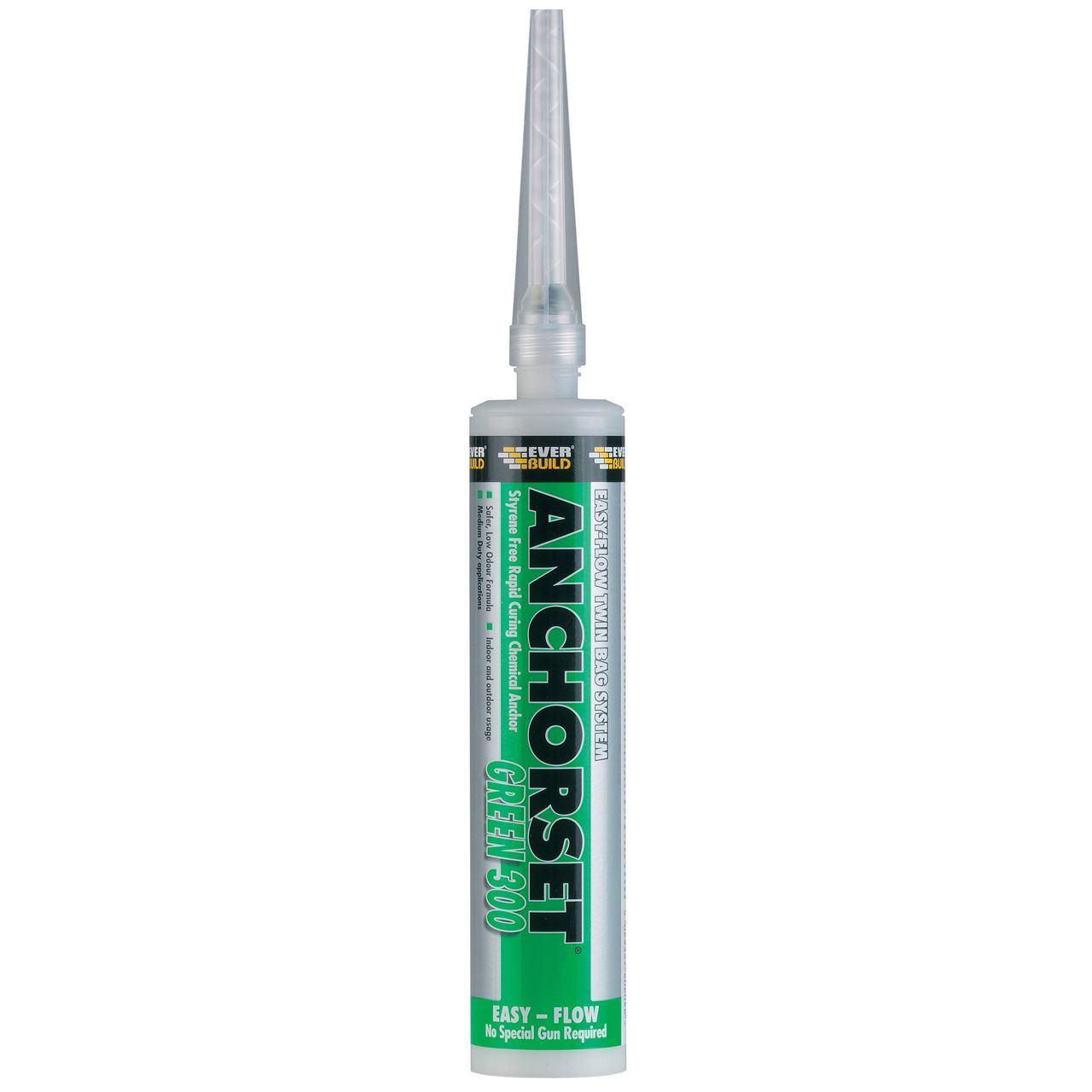 Everbuild Anchorset Chemical Anchor Green Styrene Free 300ml ANCHGREEN