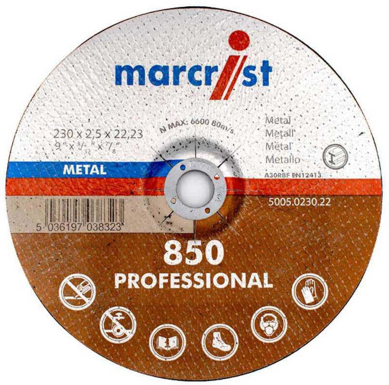 MARCRIST 850 METAL CUTTING DISC 230 x 3 x 22mm DPC 5005.0230.22
