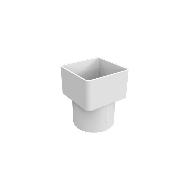 FREEFLOW SQUARE PIPE SOCKET WHITE FRS525