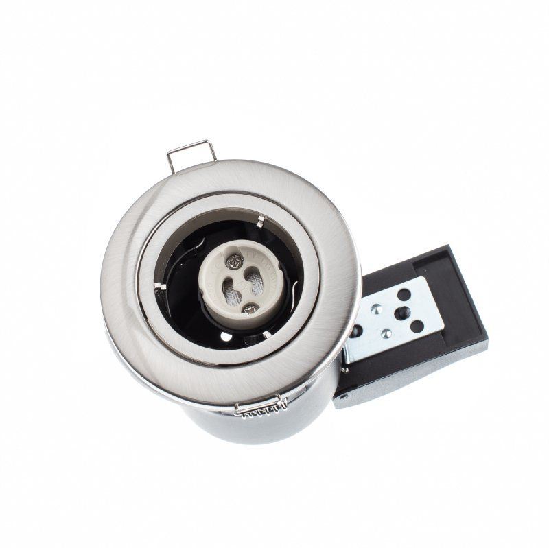 VIAS VFRDSC GU10 FIRE RATED DOWNLIGHT SATIN CHROME 2 YEAR