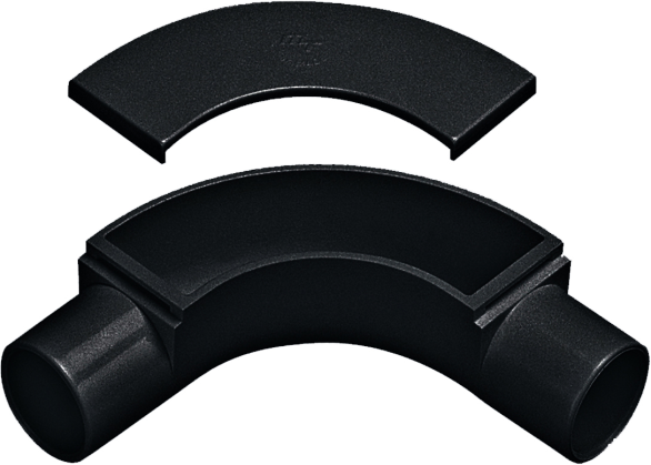 M/TUFFLEX MIB2BK 20mm CONDUIT INSP BEND BLACK