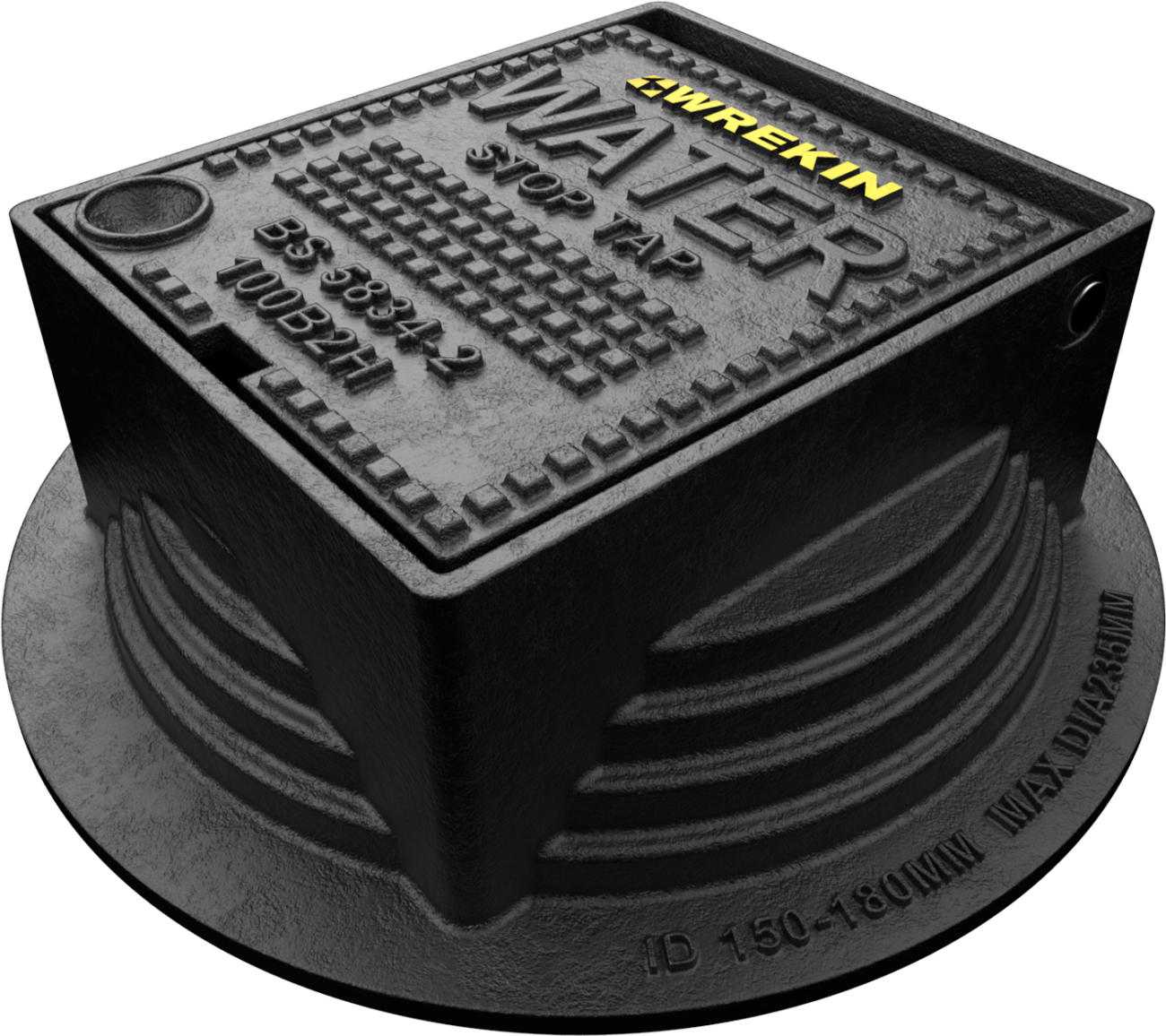 WREKIN (A14) GRADE B DUCTILE STOP TAP BOX 150 x 125 x 75 HINGED DBH0B3/1512