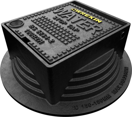 WREKIN (A14) GRADE B DUCTILE STOP TAP BOX 150 x 125 x 75 HINGED DBH0B3/1512
