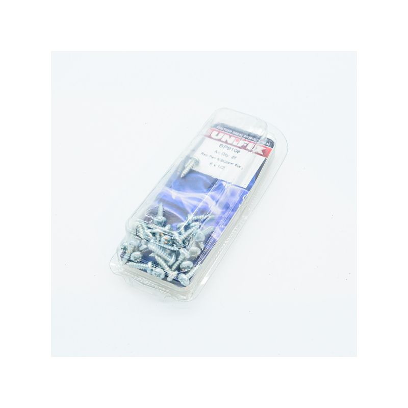 UNIFIX PAN HEAD SELF TAPPING SCREW 6 x 1/2" (PACK 28) SP9108