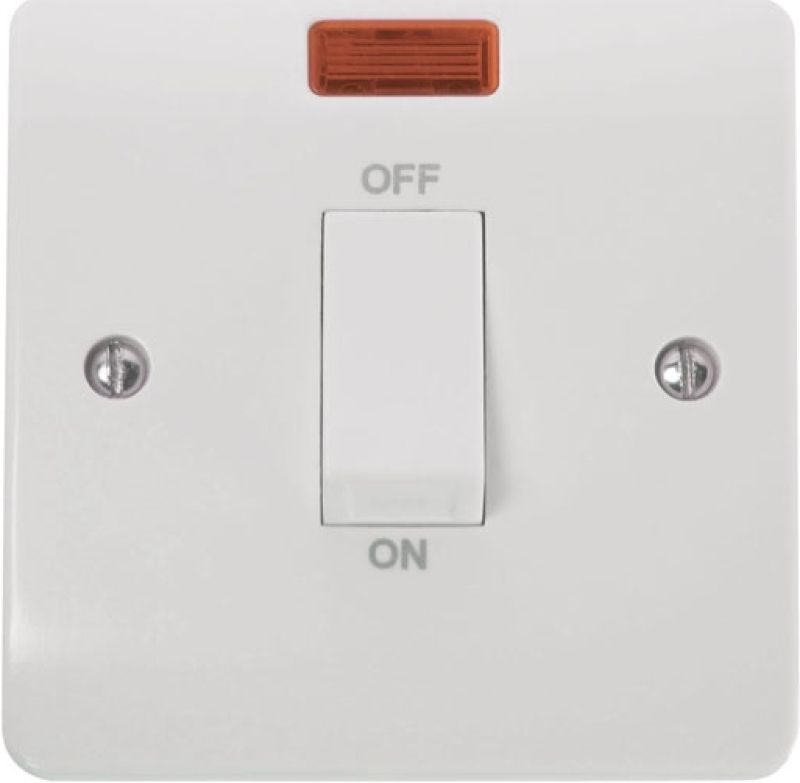CLICK CMA501 1-GANG SINGLE CKR SWITCH NEON 45a