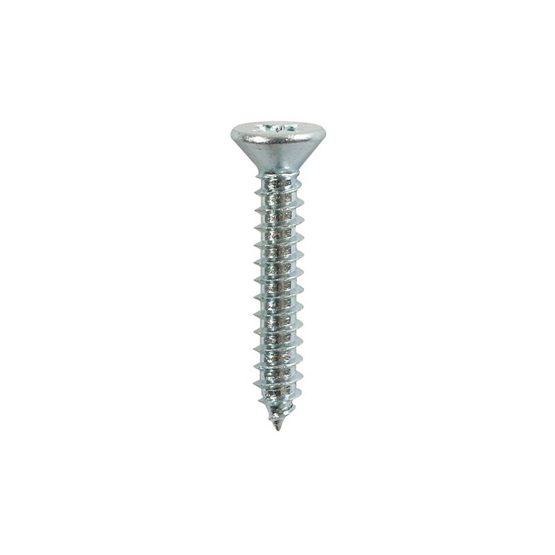 TIMCO COUNTERSUNK SELF TAPPING SCREWS BRIGHT ZINC PLATED 8 x 1" (BAG 18) 00081CCAZP