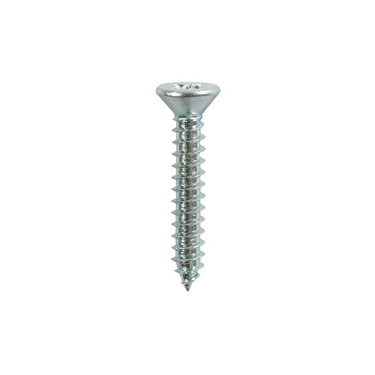 TIMCO COUNTERSUNK SELF TAPPING SCREWS BRIGHT ZINC PLATED 8 x 1" (BAG 18) 00081CCAZP