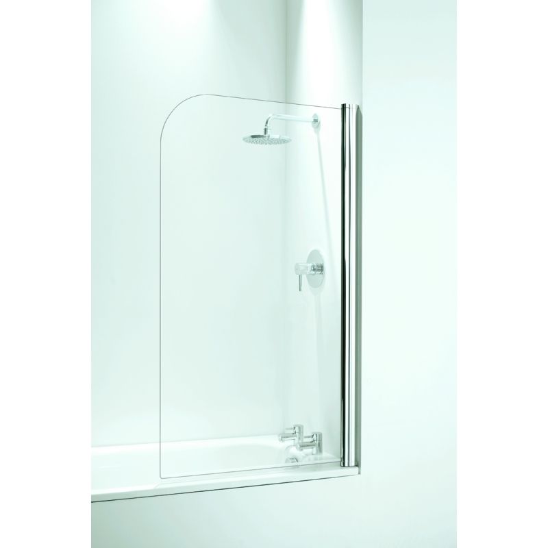 CORAM SFR80CUC CURVED BATHSCREEN 800mm CHROME