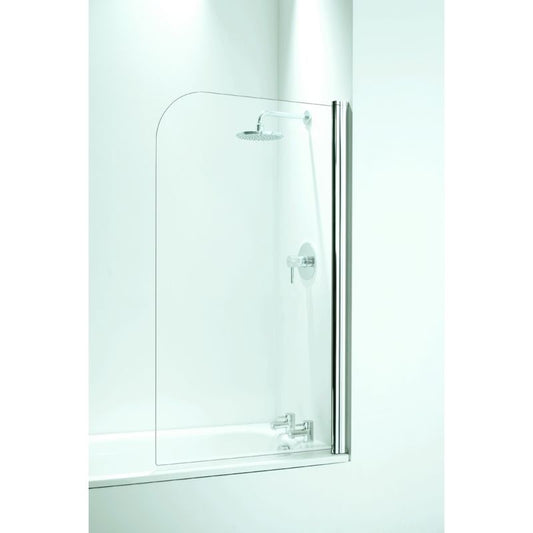 CORAM SFR80CUC CURVED BATHSCREEN 800mm CHROME