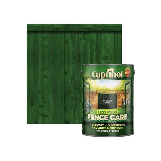 CUPRINOL LESS MESS FENCE CARE 5l WOODLAND GREEN 5191663