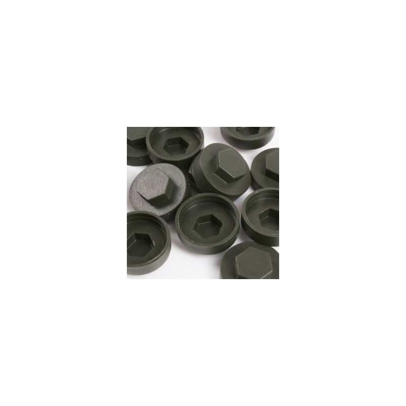 19mm TECSCREW COVER CAPS JUNIPER GREEN MFC19JG